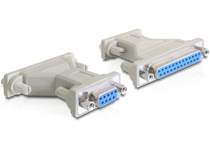DELOCK Adapter Sub-D 9pin Buchse --> Sub-D 25pin Buchse
