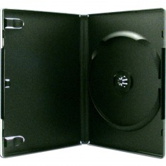 DVD A5 Box für eine DVD / CD, Anthrazit / Schwarz (Mindestmenge 100. V