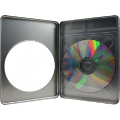 DVD A5 Box für eine DVD / CD, Metallbox mit Sichtfenster (Mindestmenge