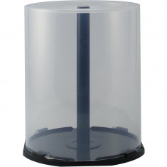 CakeBox / Stapelbox mit transparenter Haube für 100 CD/DVD (Mindestmen