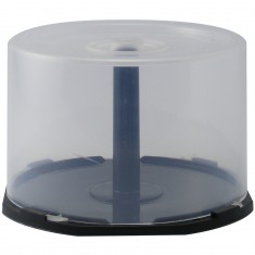 CakeBox / Stapelbox mit transparenter Haube für 50 CD/DVD (Mindestmeng