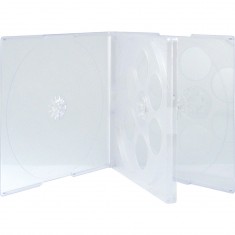 JewelCase CD-Verpackung für 4 CDs mit transparentem Innenteil und tran