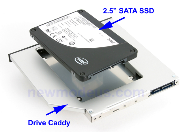 OptiBayHD Notebook Einbaukit für zweite Festplatte oder SSD in SAMSUNG