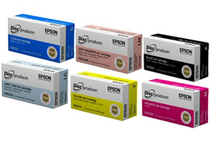 6 Stück Ink Cartridge Tinte für EPSON DiscProducer PP-100 + PP-50 Seri