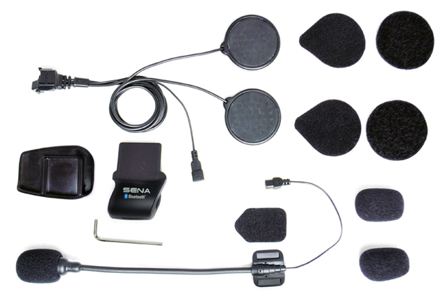 SENA SMH5 Headset Helmhalterung mit Clipsicherung und Schwanenhalsmikr