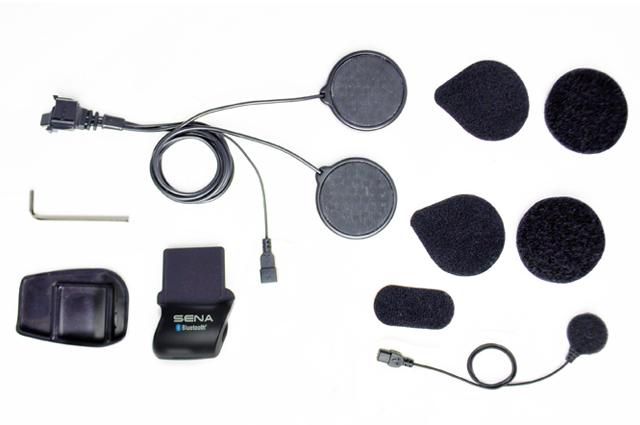 SENA SMH5 Headset Helmhalterung mit Clipsicherung und Kabelmikrofon