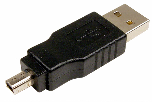 USB A MALE auf USB MINI 4-PIN 1 (nur Adapter, ohne Kabel)