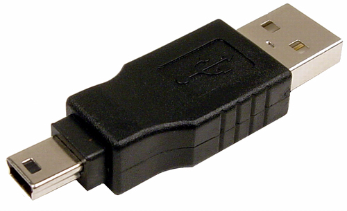 USB A MALE auf USB MINI 5-PIN (nur Adapter, ohne Kabel)