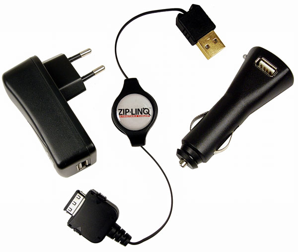 Toshiba 2 (Sync & Ladekabel, AC & DC Adapter)