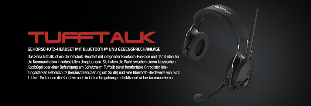 Sena Tufftalk GehÃ¶rschutz-Headset mit Bluetooth und Gegensprechanlage