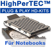 Festplattenkits für Notebooks, PCs + Server