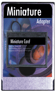 Miniatur Memory Card + Adapter